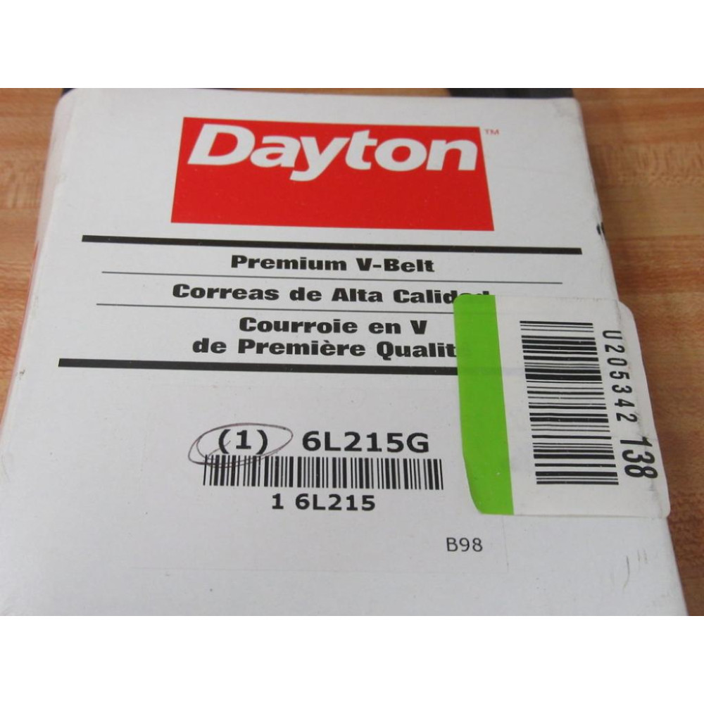Dayton 6L215G B98 V-Belt 6L215