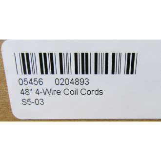Rytec 0204893 48" Coil Cord - New No Box