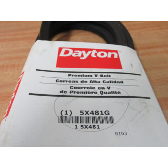 Dayton 5X481G B103 V-Belt 5X481