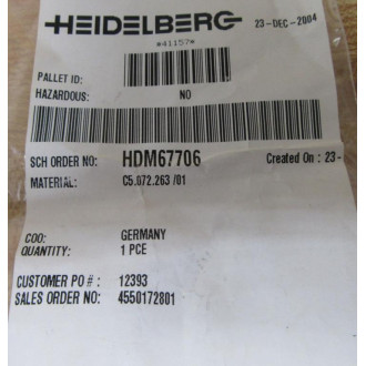 Cooper C5.072.263 Spur Gear  SM102 CD102 - New No Box