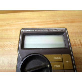 Omega 871A Digital Thermometer WDual Leads - Used