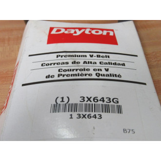 Dayton 3X643G B75 V-Belt 3X643