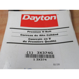 Dayton 3X374G B158 V-Belt 3X374