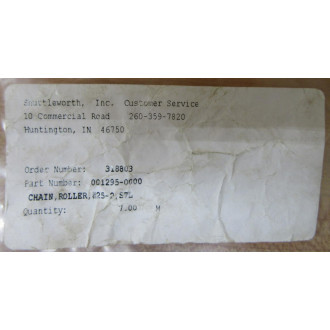 Shuttleworth 001295-0000 Roller Chain 0012950000 - New No Box