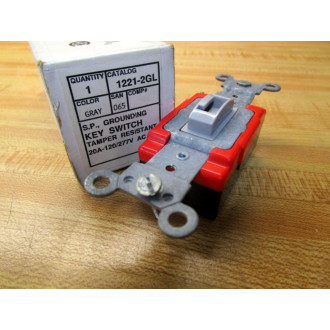 Leviton 1221-2GL S.P. Grounding Key Switch 12212GL WO Switch Lever