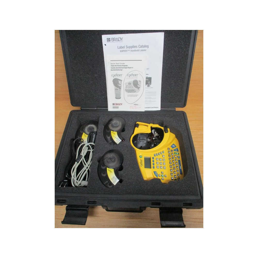 Brady XPERT-KEY Hand Held Labeler IDXPERT W Labels & Case - Used