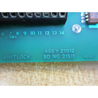 Whitlock 21512 Circuit Board 21511 Rev.C - Used