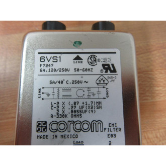 Corcom 6VS1 Power Line Filter - Used