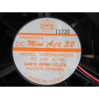 Sanyo Denki 109P0924H205 DC Mini Ace 32 Fan I09P0924H205 - Used
