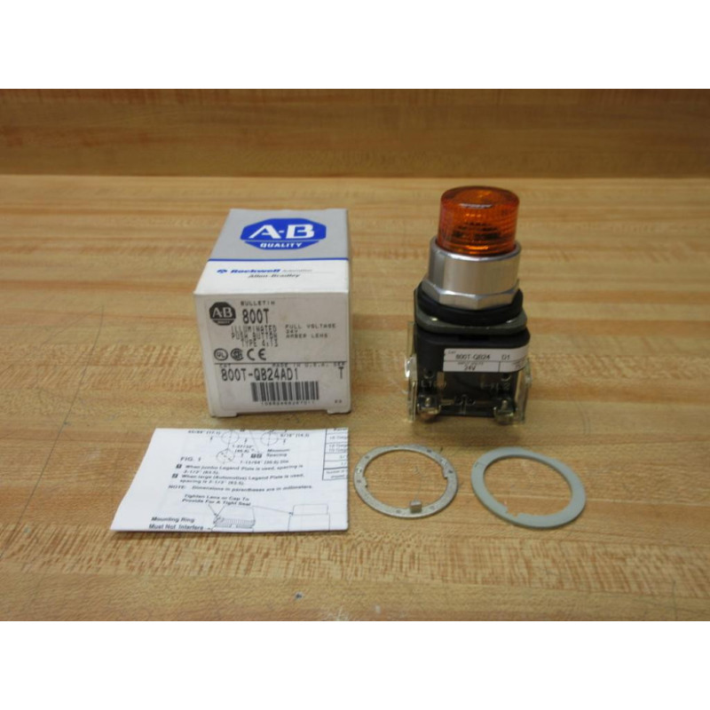 Allen Bradley 800T-QB24AD1 Button 800TQB24AD1 W800T-XD1