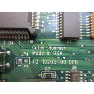 Cutler Hammer 40-19205-00 Eaton Circuit Board  40-19205-00 DPB Board As Is - Parts Only