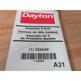 Dayton 3X654P A-31 V-Belt 3X654 Dayton 3X654P A-31 V-Belt 3X654