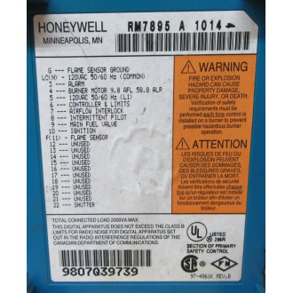 Honeywell RM7895A-1014 Burner Controller RM7895A1014 w221818A - Used