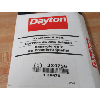 Dayton 3X475G B-50 V-Belt 3X475