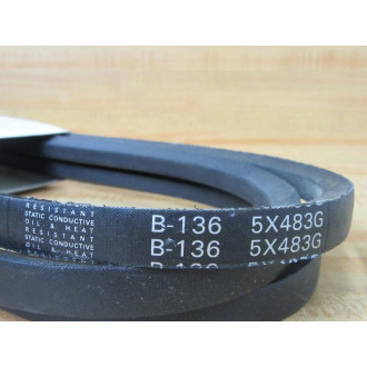 Dayton 5X483G B-136 V-Belt 5X483