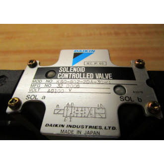 Daikin KSO-G02-20A-30-N Solenoid Controlled Valve KS0-G02-20A-30-N - New No Box