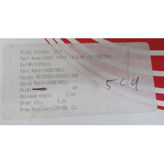 Honeywell 30788311 Chart Paper (Pack of 25)