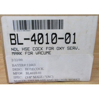 T&S Brass And Bronze Works BL-4010-01 Hose Cock BL401001