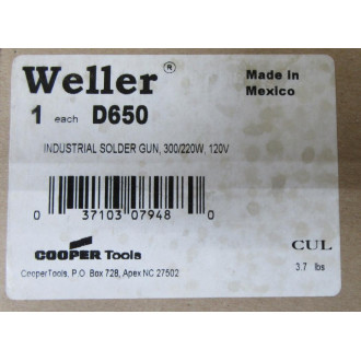 Cooper Tools D650 Weller Solder Gun