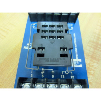 Protection Controls ACF Relay Socket Board - Used