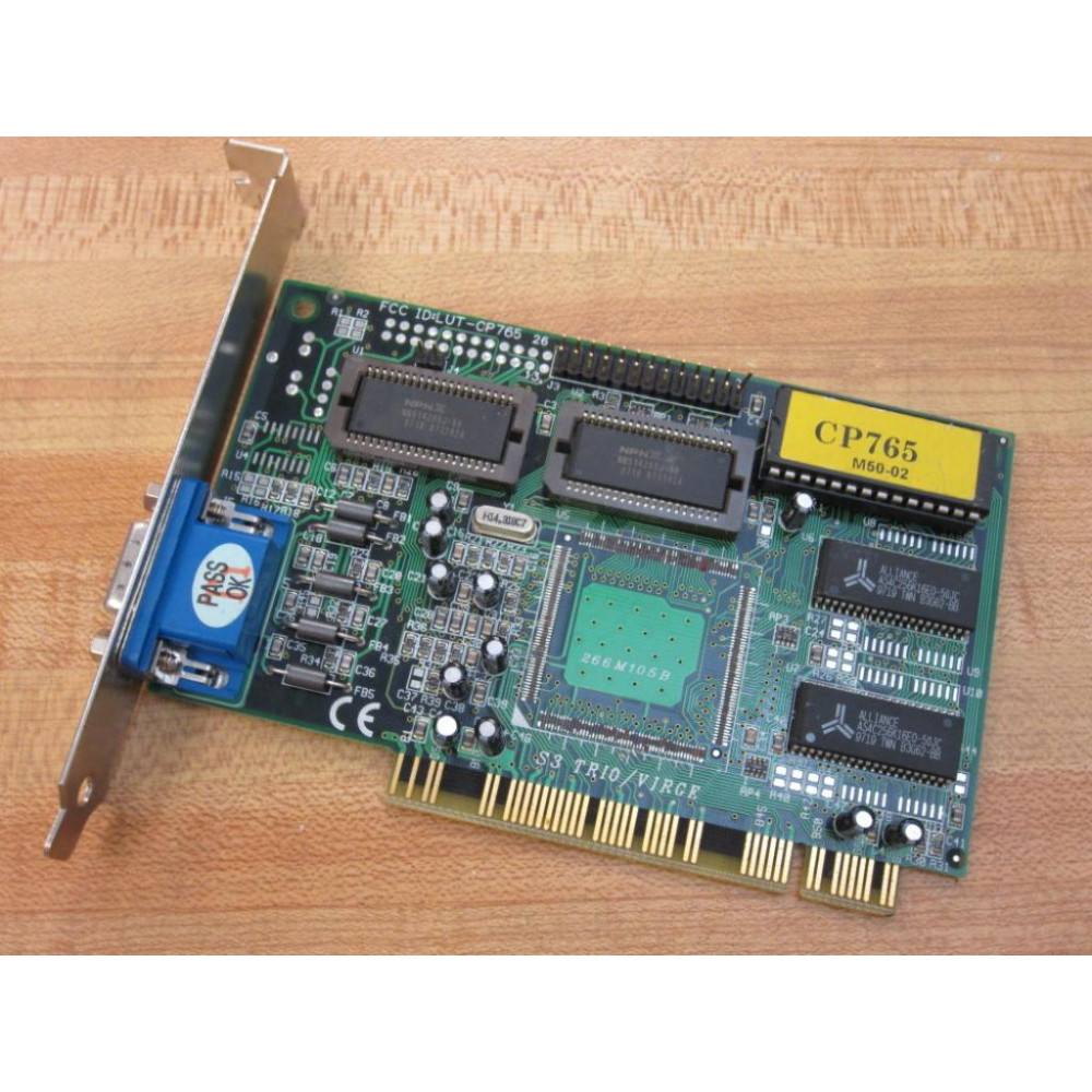 LUT-CP765 S3 TrioVirge PCI Video Card CP765 - Parts Only LUT-CP765 S3 TrioVirge PCI Video Card CP765 - Parts Only