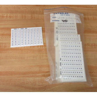 ABBEntrelec 23303026 Terminal Markers (Pack of 40) - New No Box