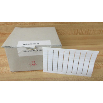 Entrelec 23600004 Top Terminal Marker RCT610 (Pack of 39)