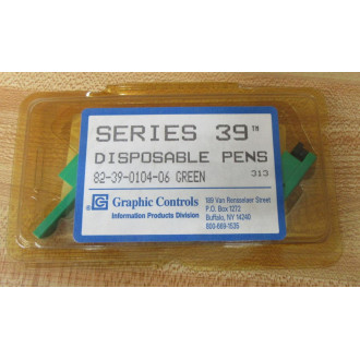 Graphic Controls 82-39-0104-06 Disposable Pens 8239010406 (Pack of 6)