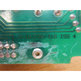 Gulton 2-18-739-416 Power Supply Board 218739416 - Used
