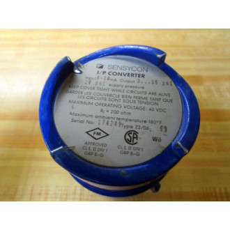 Sensycon 22-06-69 IP Converter 220669 Housing OnlyRj 200 ohm - Used