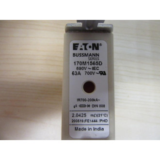 Buss 170M1565D Bussmann Fuse - Used
