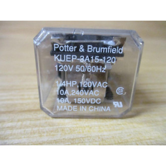 Potter & Brumfield KUEP-3A15-120V AC Relay KUEP-3A15-120VAC - Used Potter & Brumfield KUEP-3A15-120V AC Relay KUEP-3A15-120VAC - Used