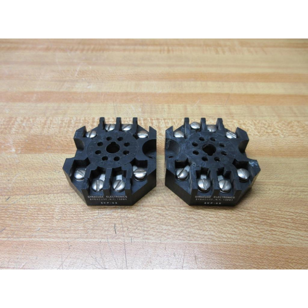 Syracuse Electronics SKP-08 Crouzet Relay Socket SKP08 (Pack of 2) - Used