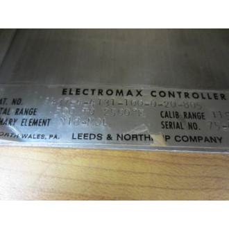 Leeds & Northrup 6437-4-4131-100-0-20-805 Electromax Controller Enclosure Only - Used