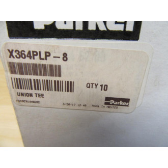 Parker Legris 364PLP-8 Tee Connector (Pack of 10)