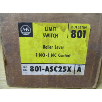 Allen Bradley 801-ASC25X Limit Switch 801ASC25X Ser.A