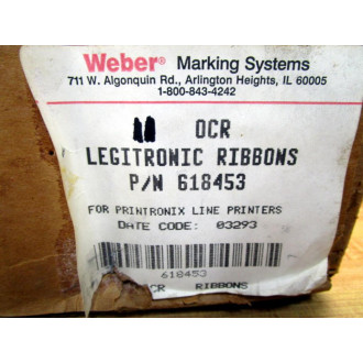 Weber 618453 OCR Legitronic Ribbons (Pack of 11)
