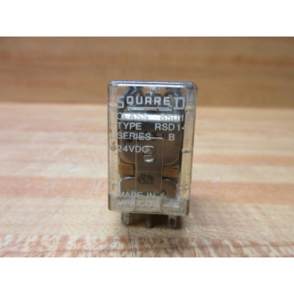 Square D 8501-RSD14 Relay Series B, 24VDC - Used