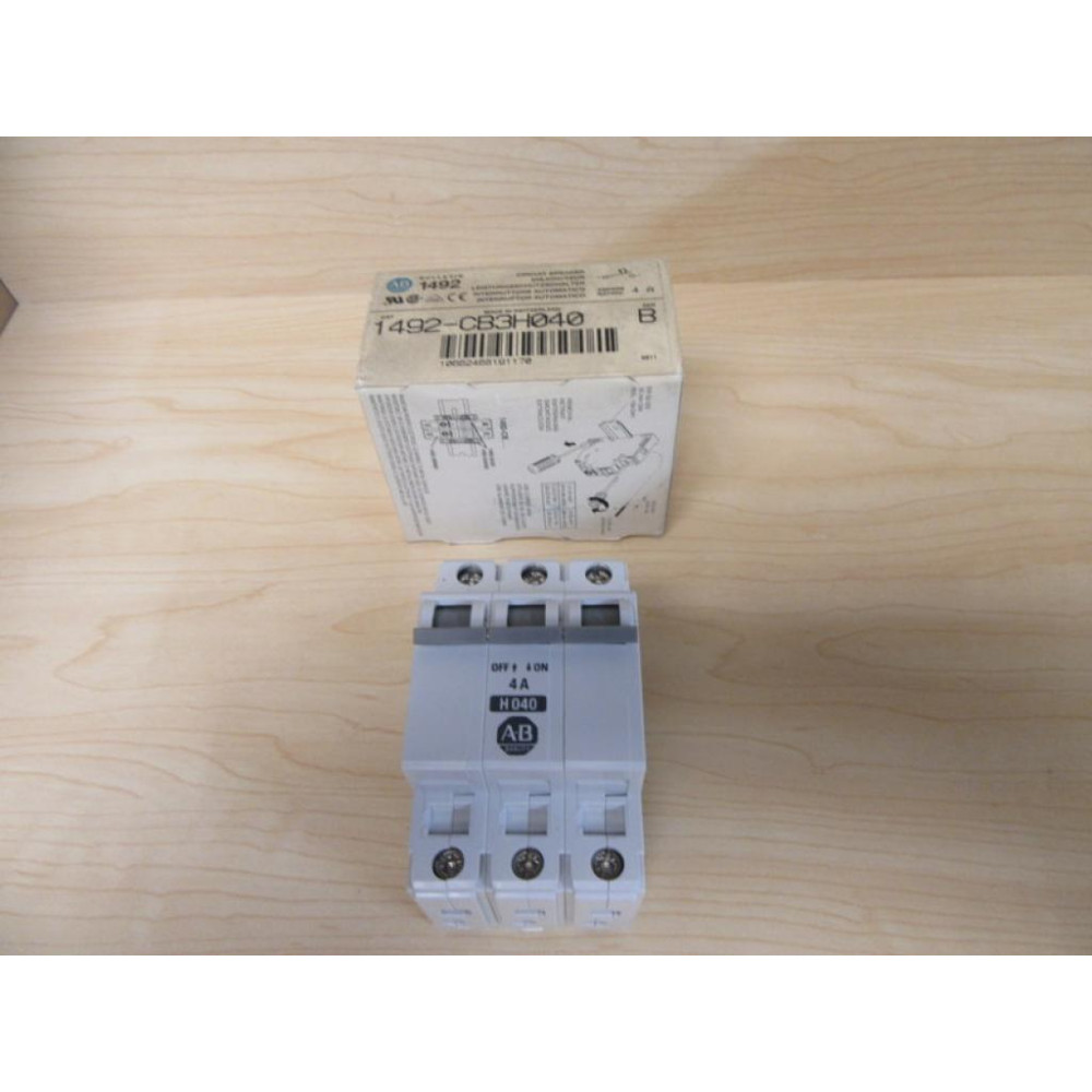 Allen Bradley 1492-CB3 H040 1492CB3H040 Circuit Breaker Ser. C