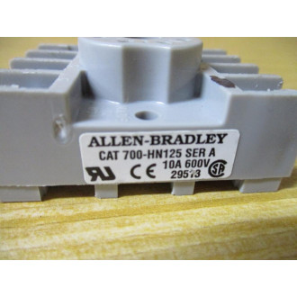 Allen Bradley 700-HN125 Relay Socket 700HN125 Grey - Used