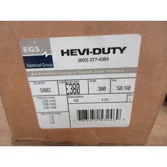 EGS E3803PB Hevi-Duty Transformer