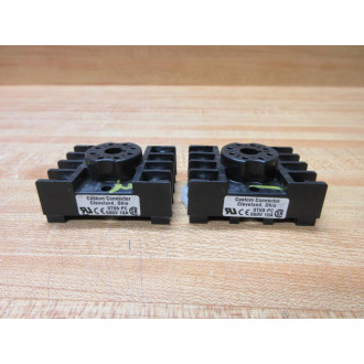 Custom Connector 0T08-PC Relay Socket 0T08PC 600V10A (Pack of 2) - Used