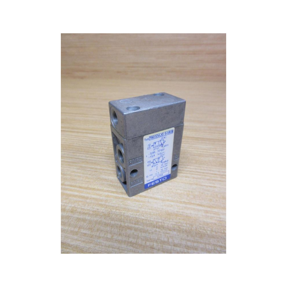 Festo VL0-3-18-B Pneumatic Valve 7803 - New No Box
