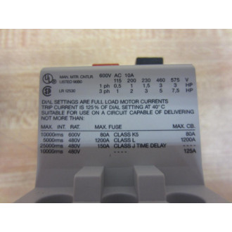 AEG 910-201-209 6.3-10A Starter MBS25 910-201-209-000