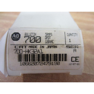 Allen Bradley 700-HK32A1 Relay Ser A 700-HK32A1-120V AC 120VAC