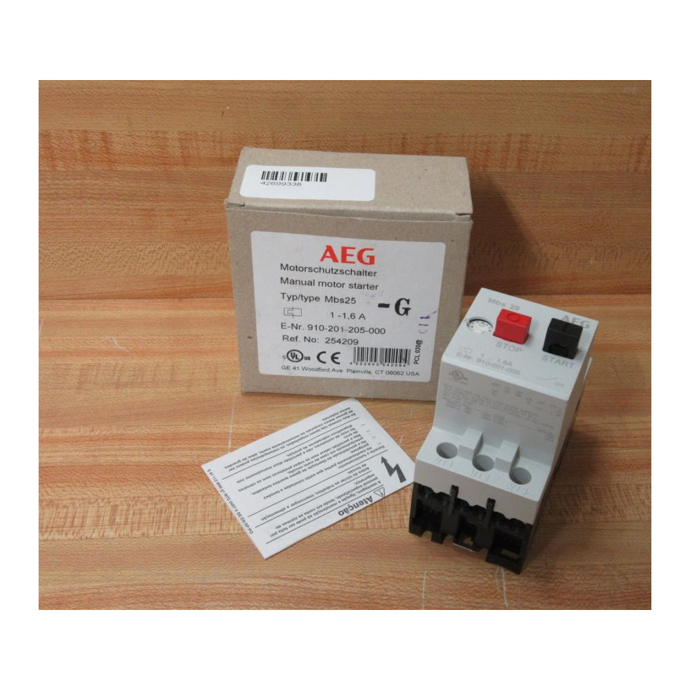 AEG 910-201-205 Mbs25 G Starter 910-201-205-000 AEG 910-201-205 Mbs25 G Starter 910-201-205-000