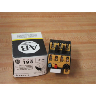 Allen Bradley 193-BSB-16 Overload Relay 193BSB16 1.0-1.6A