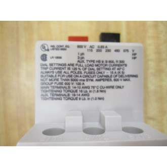 AEG 910-201-203 Motor Starter MBS25  254189