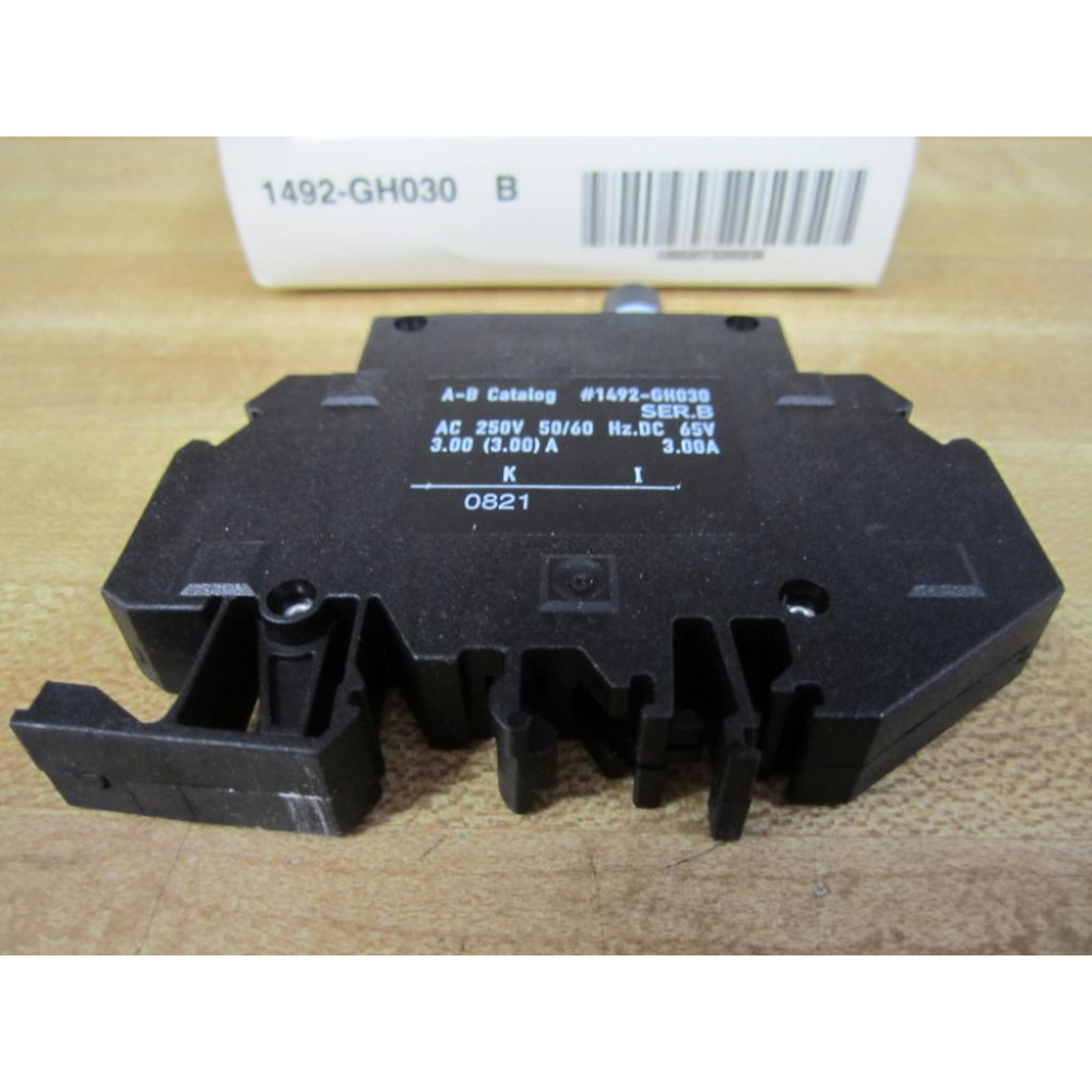 Allen Bradley 1492-GH030 Circuit Breaker 3A 1492GH030 Series B Allen Bradley 1492-GH030 Circuit Breaker 3A 1492GH030 Series B