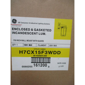 General Electric H7CX15F3WDD GE Wall Mount W Gaurd